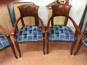 Tapizado de sillas en aluche