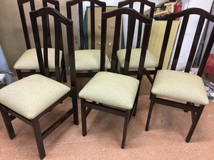 Tapizado de seis sillas en arganzuela