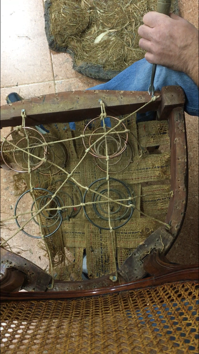 Restaurar silla de muelles